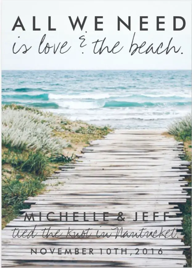 Wording For Beach Wedding Invitation