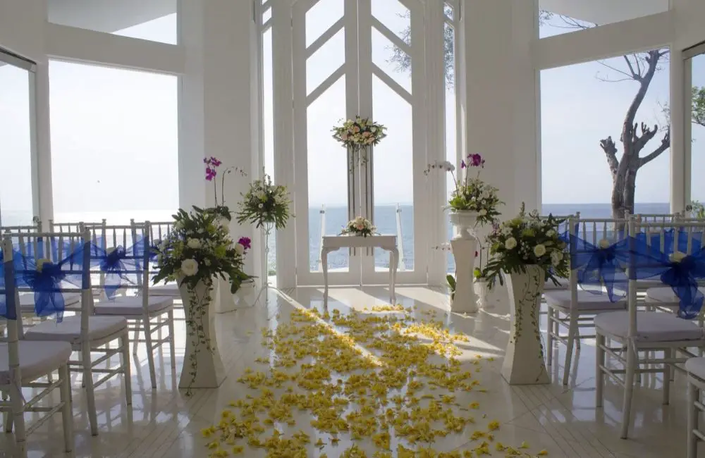 wedding venue with sea View