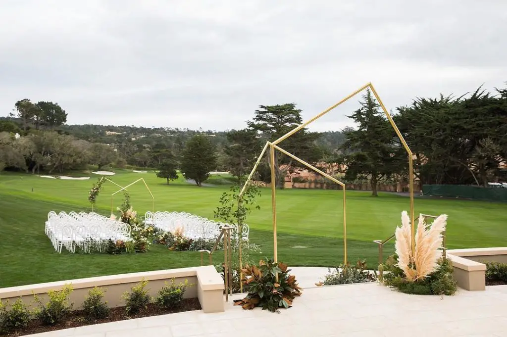 Golf Themed Wedding Ideas & Inspiration ceremony at the golf course