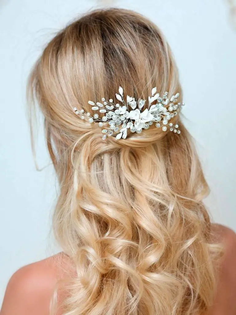 wedding hair clips for long hair
