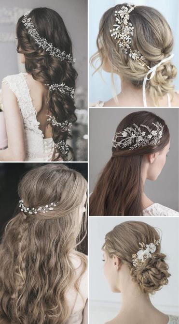 Amazing Wedding Hair Accessories - 6 Different Headpiece Bridal Styles