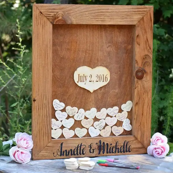 Heart Drop Guest Book 