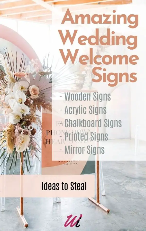 Amazing Wedding Welcome Signs - Wood, Acrylic, Printed and Mirror