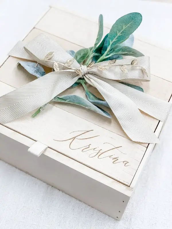 Bridesmaids Proposal Boxes, Engraved Wooden Box