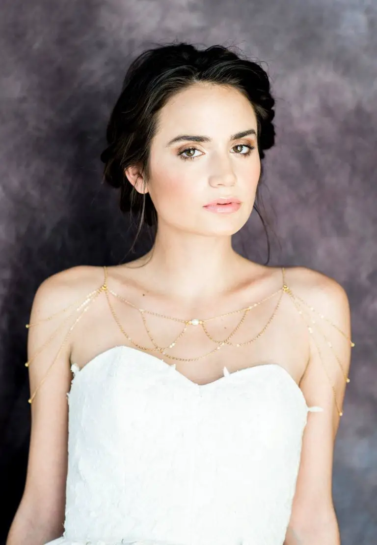 Dazzling Bridal Shoulder Necklace - Statement Jewelry wedding ideas