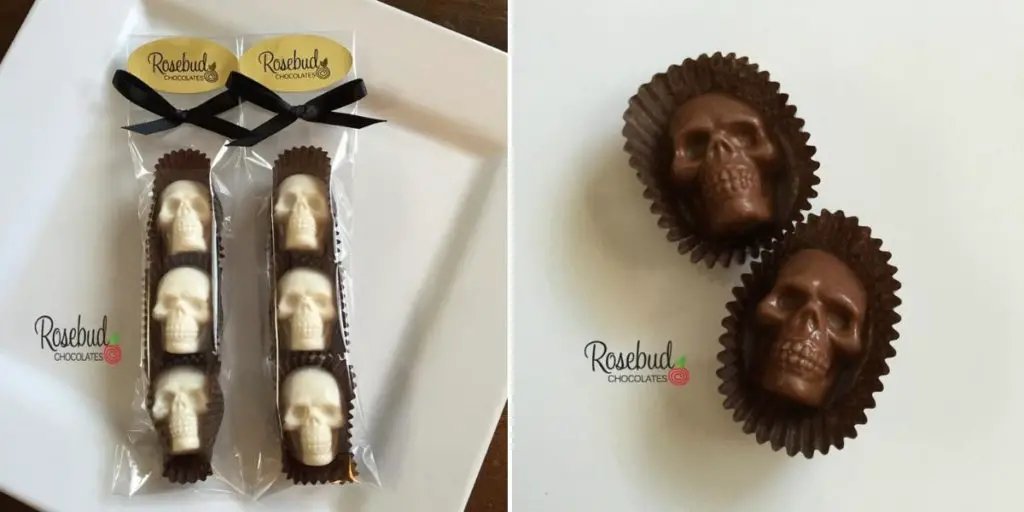 Ideas For Halloween Wedding Favors, Skulls Chocolate 