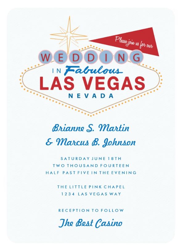 Destiny Las Vegas Wedding Invite Rose Gold Glitter, Zazzle