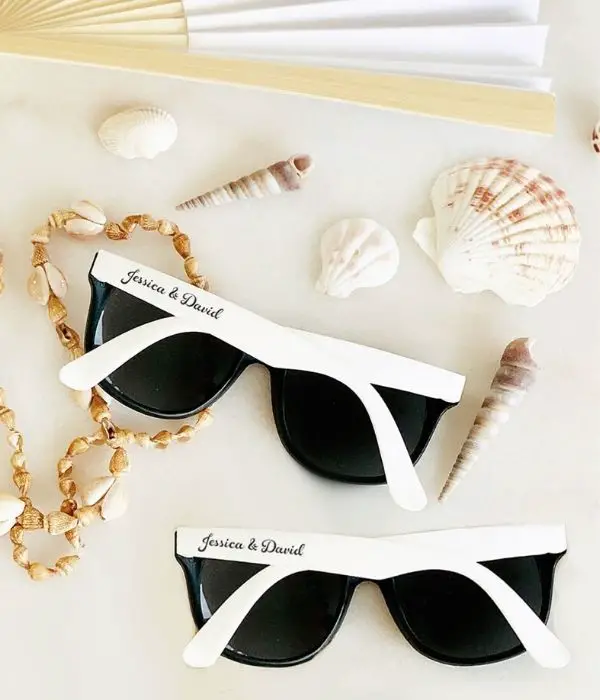 Custom Personalized Wedding Party Sunglasses Beach Wedding Favor to Keep Your Guests Cool