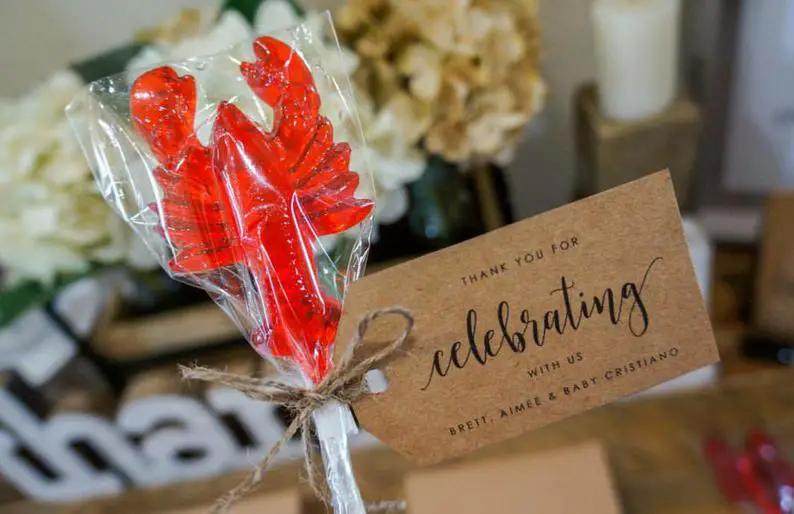 Lobster Lollipops Beach Wedding Sea Creatures Themed Favors