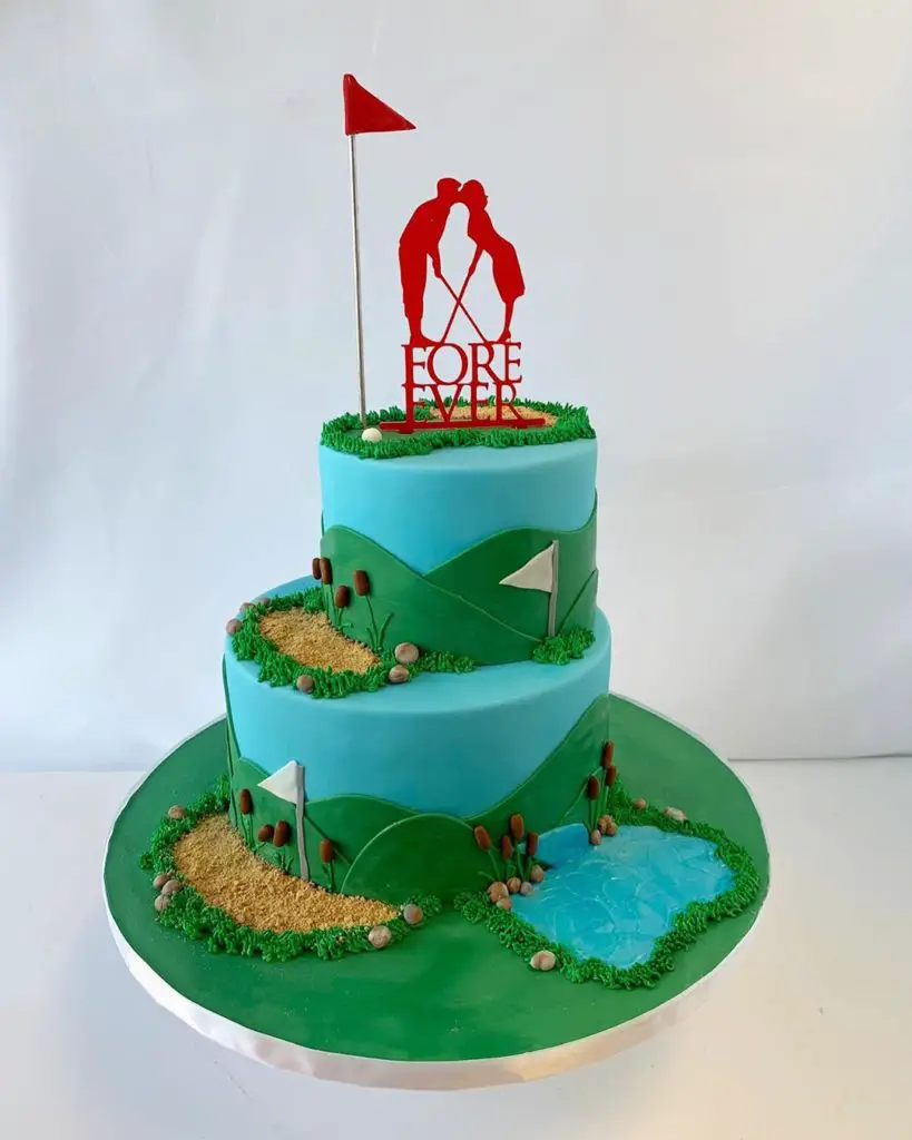 Golf Themed Wedding Ideas & Inspiration. Wedding Cake.