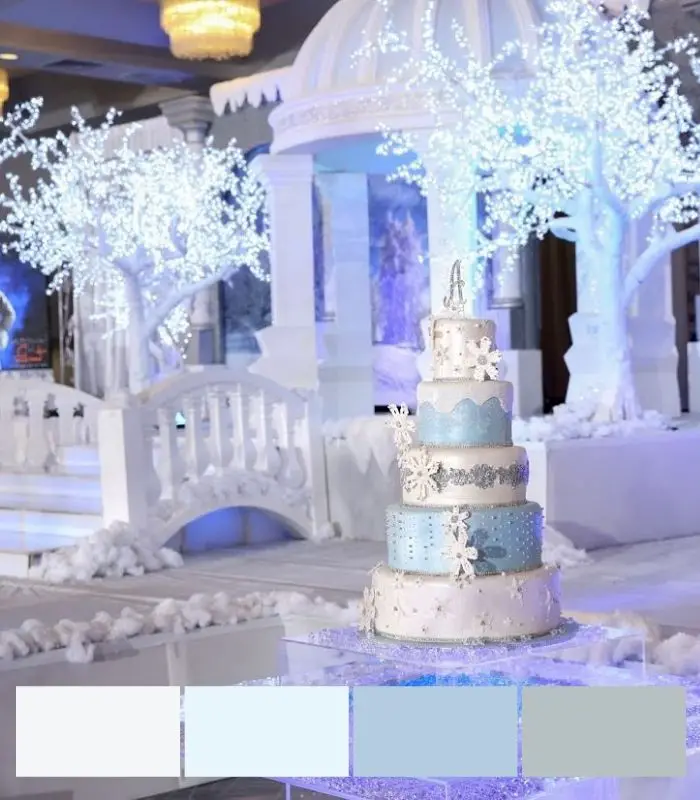Winter Wonderland Wedding Color Schemes