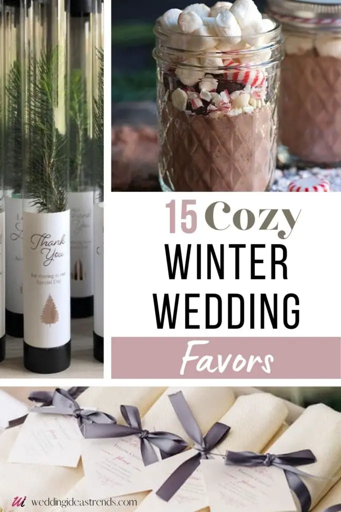 Winter Wedding Favors for Guests