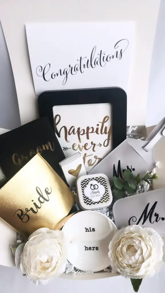 Engagement Gift Basket for Couples