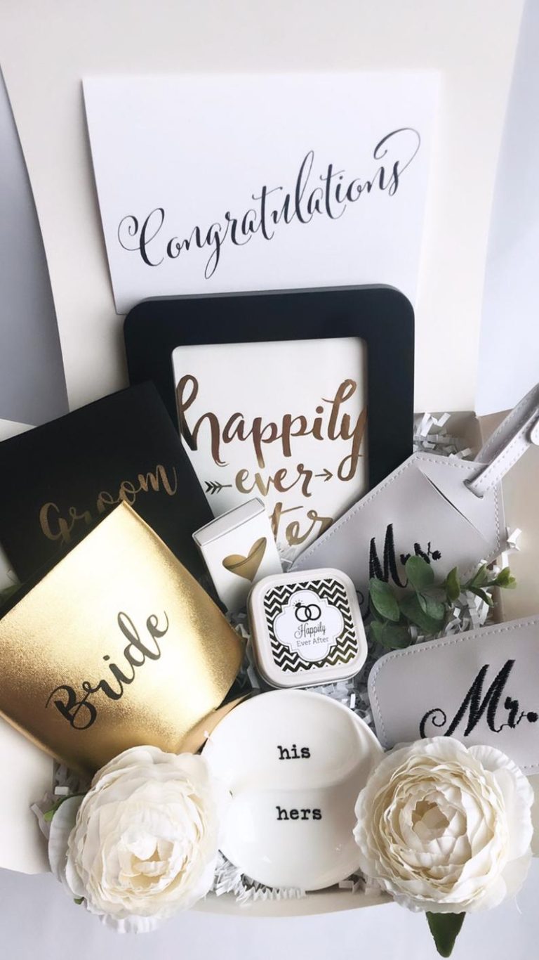 15 Best Engagement Gift Basket Ideas For Couples Wedding Ideas