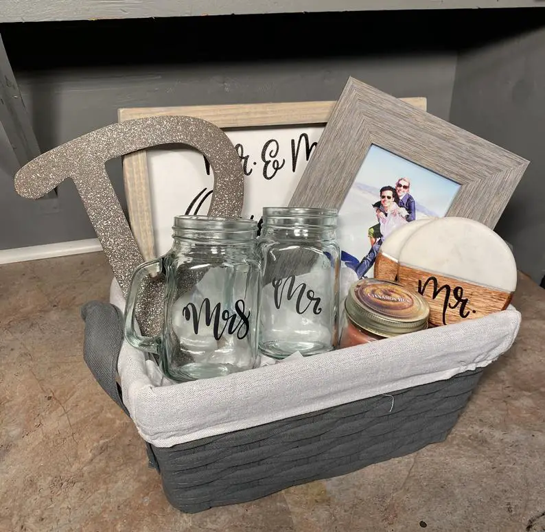 Engagement Gift Basket for Couples