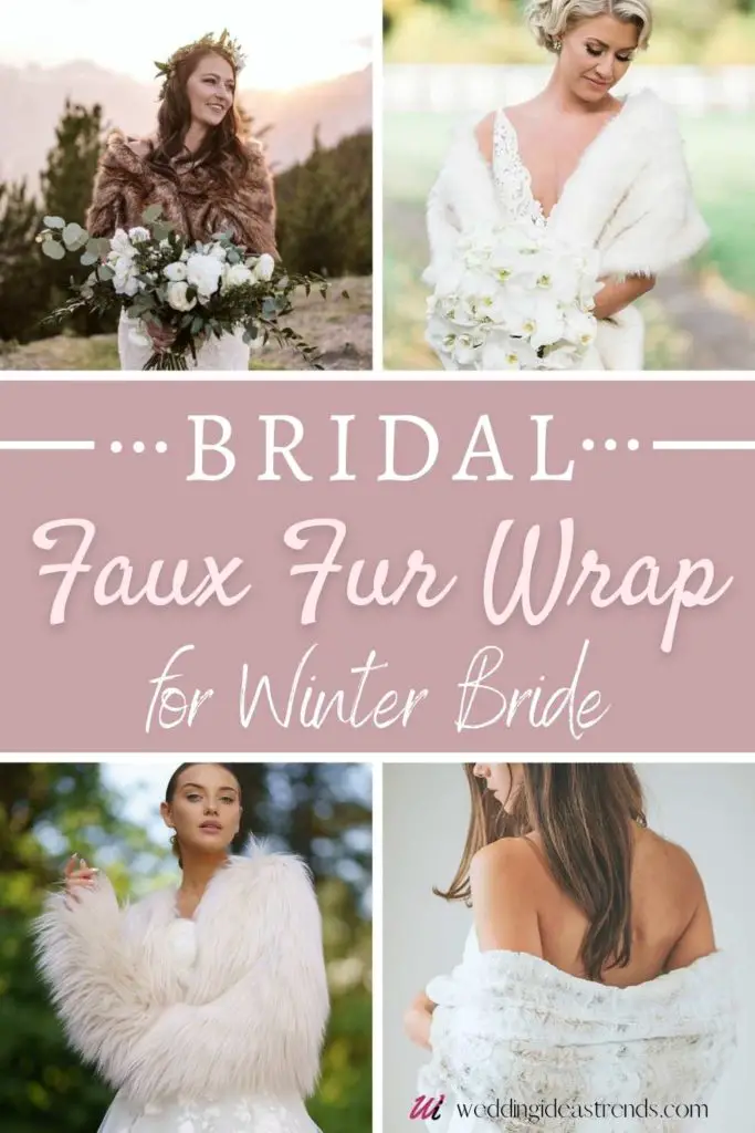 10 Stunning Bridal Faux Fur Wrap for the Winter Bride