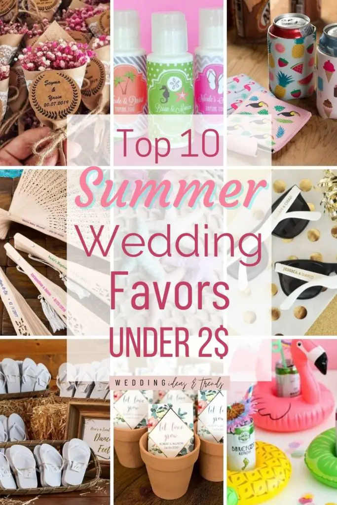 Summer Wedding Favors Under 2$