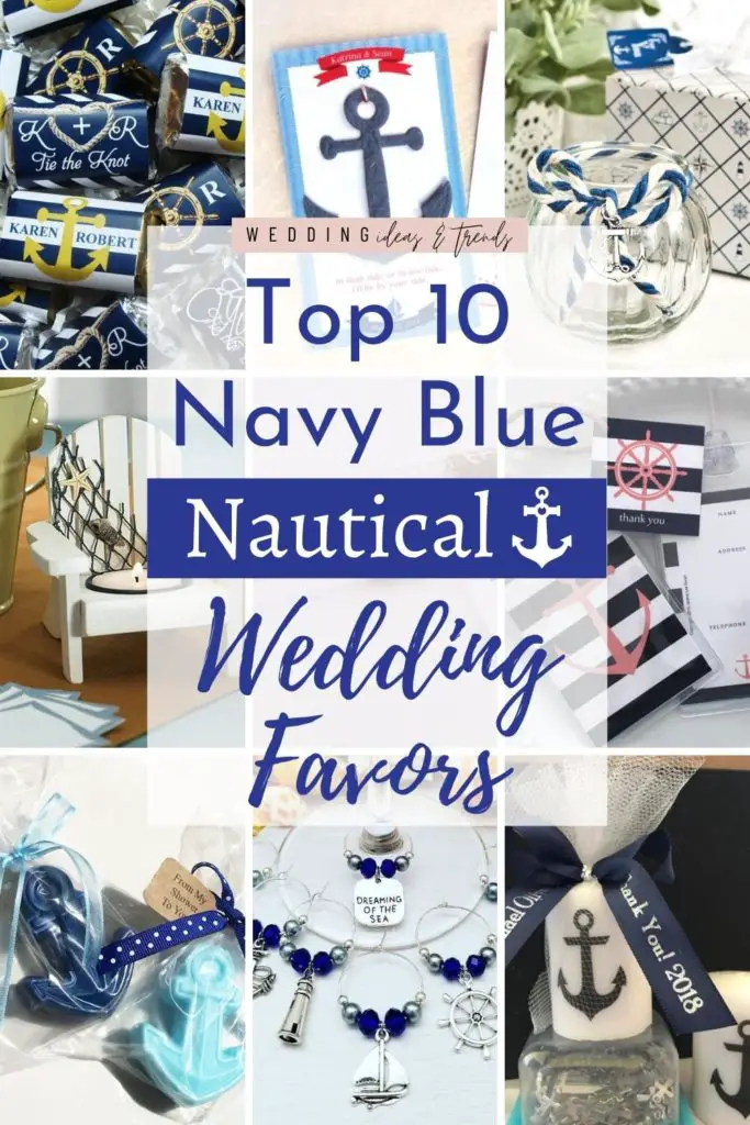 Navy Nautical Wedding Favors
