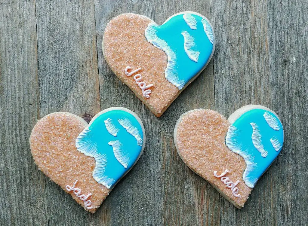 Beach Wedding Cookies Favors