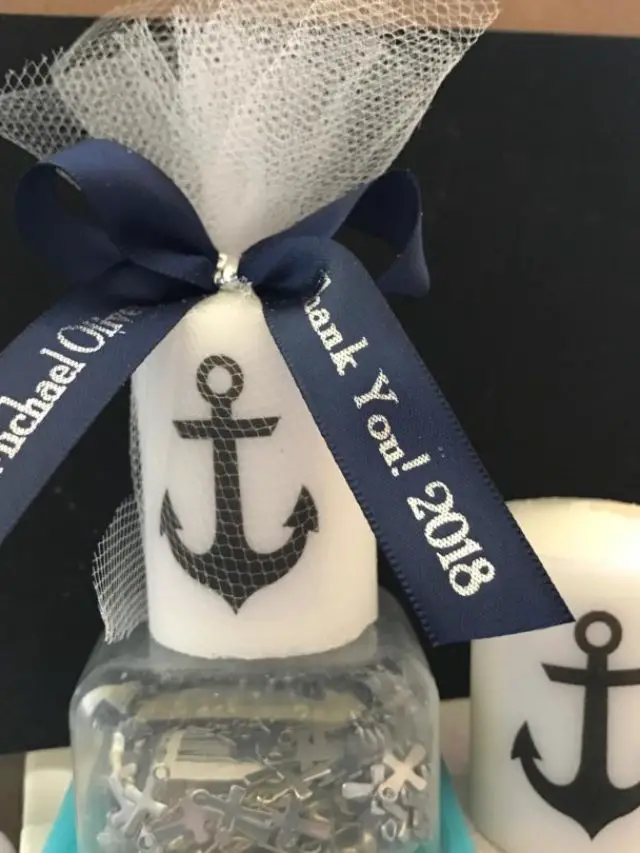 Navy Blue Nautical Themed Wedding Favors Ideas