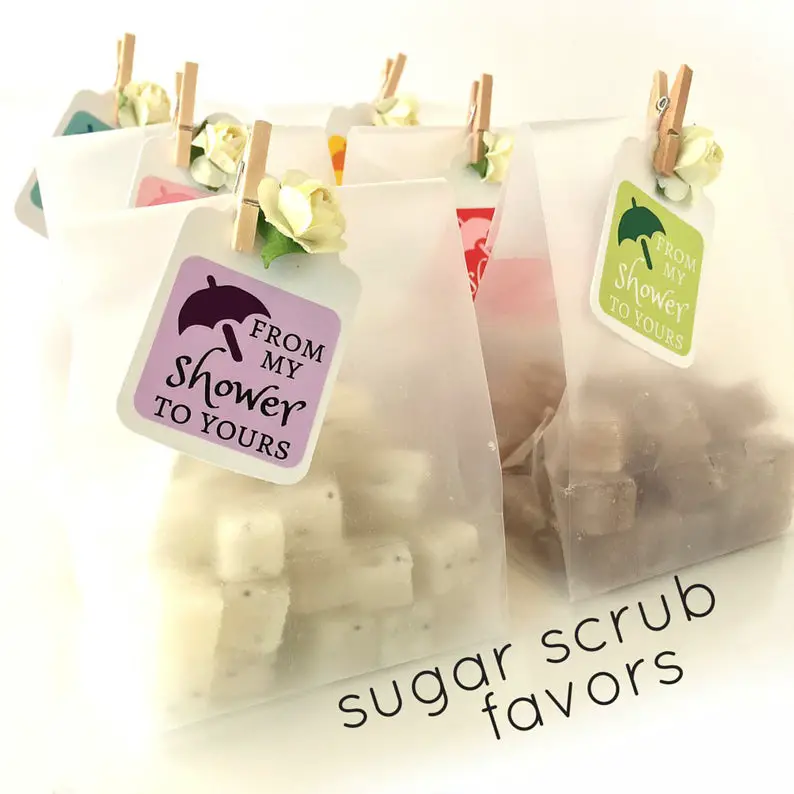 Spa Bridal Shower Favors Mini Sugar Scrubs