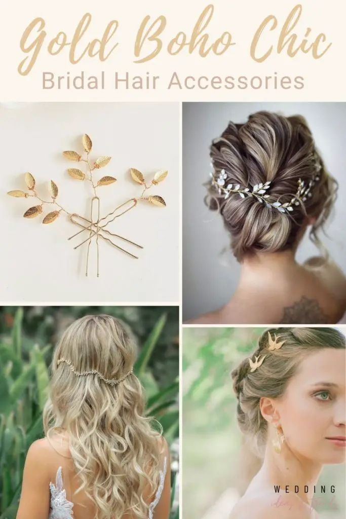 Gold Boho Bridal Hair Accessories