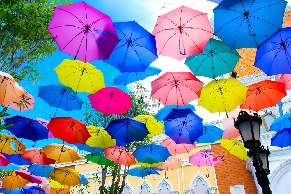 Parasol Sky Ceiling for The Reception Area