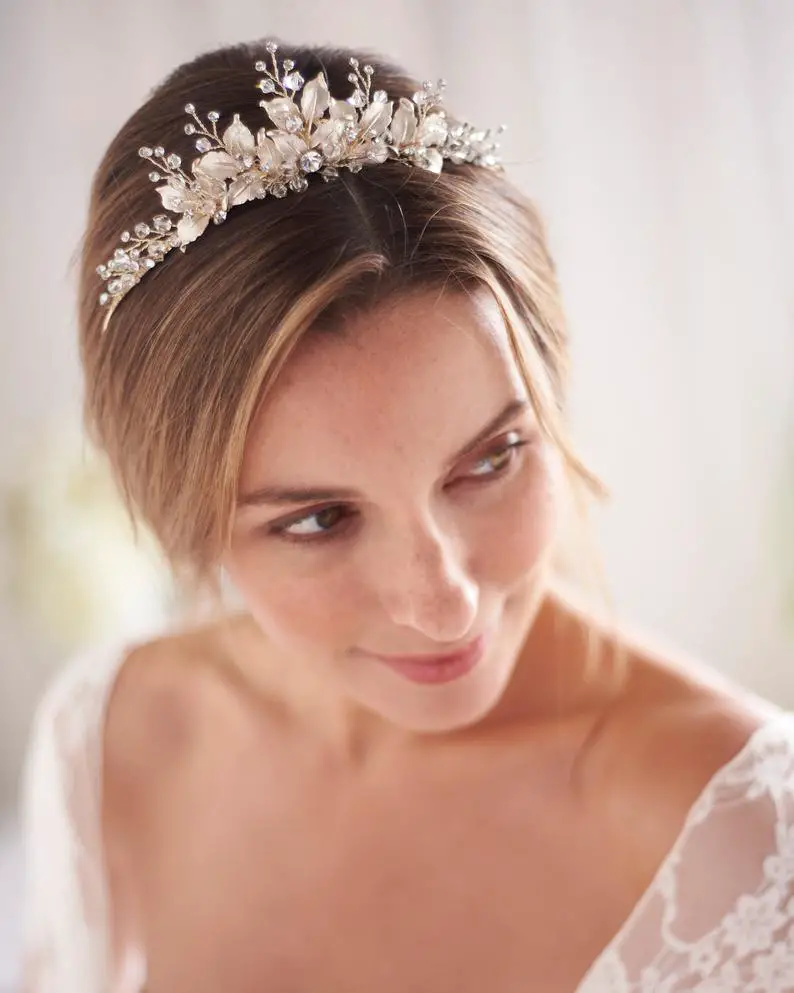 Nature Inspired Wedding Tiara Hair Accessories