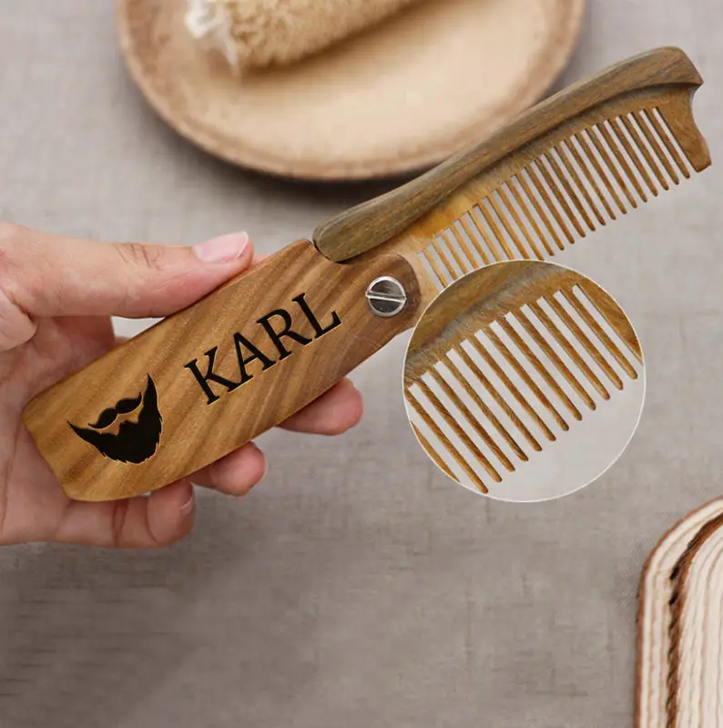 Non-Alcoholic and Useful Gifts Ideas for your Groomsmen Proposal, Personalized Groomsmen Beard Comb