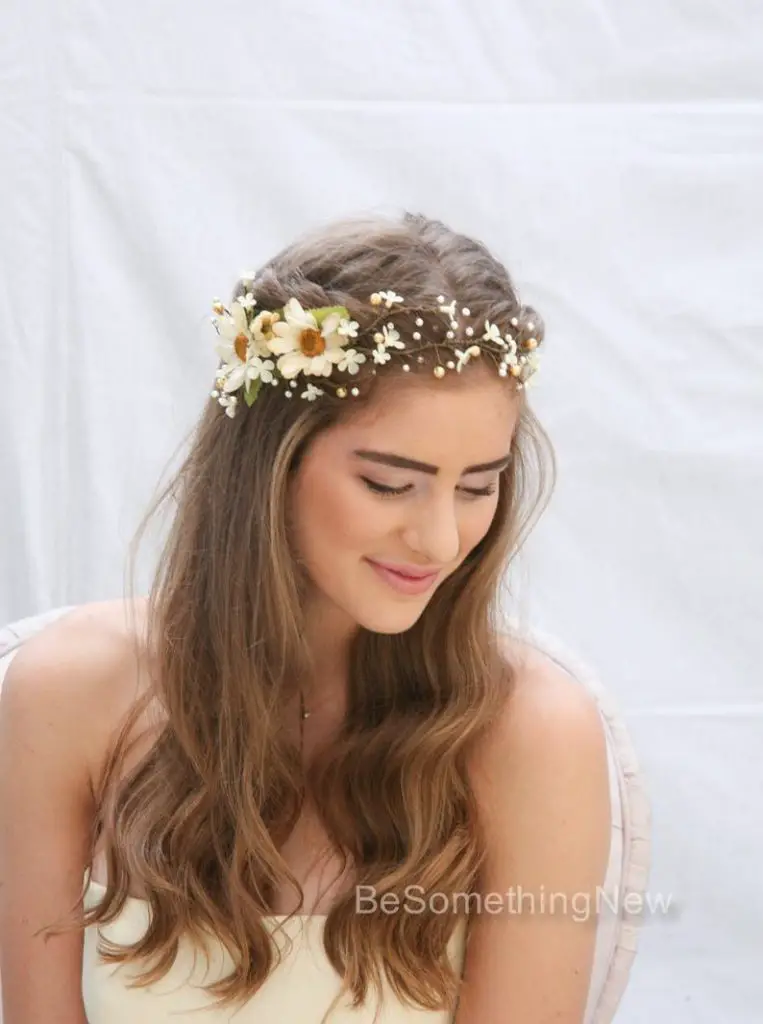 Wedding Hair Accessories Rustic Floral Hair Vine 