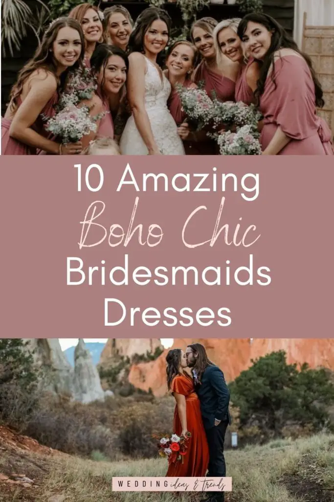 10 Amazing Boho Chic Bridesmaids Dresses