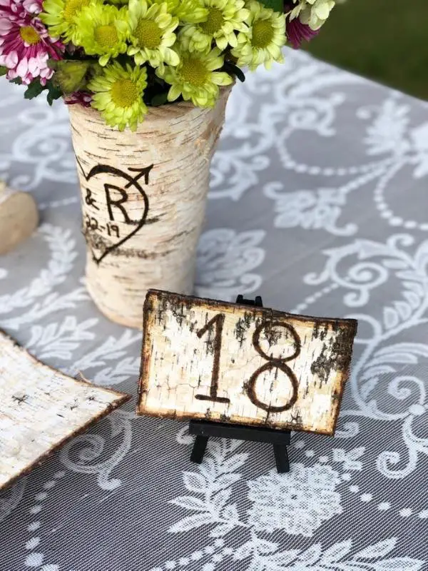 Rustic Wooden Table Numbers, Vintage Style Wooden Table Numbers - wedding ideas & trends