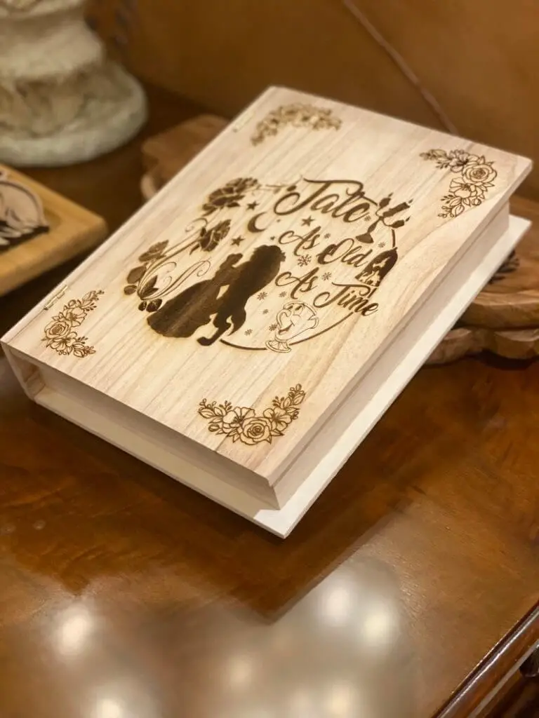 Beauty and the Beast Inspired wood container box  