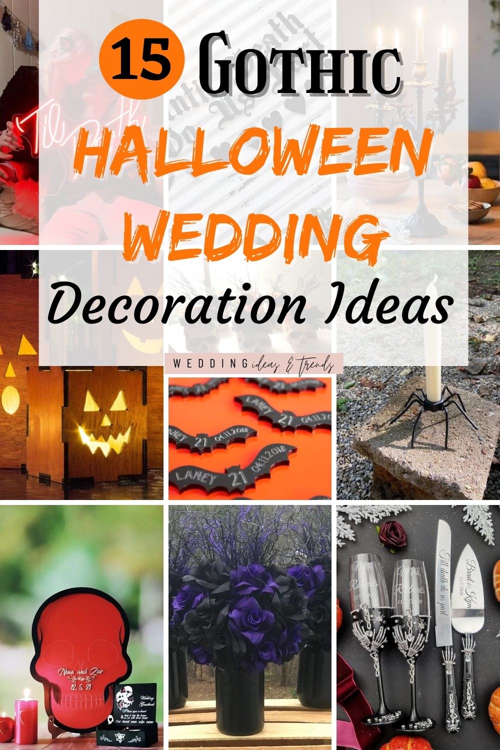 15 Awesome Gothic Halloween Wedding Decoration Ideas wedding ideas