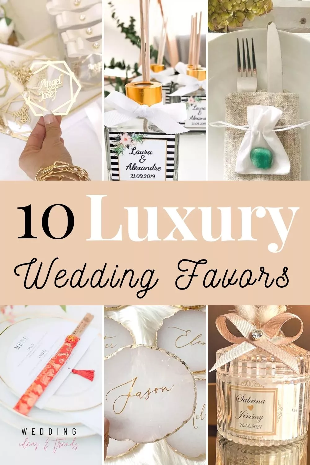 Luxury Wedding Favors For An Elegant Wedding