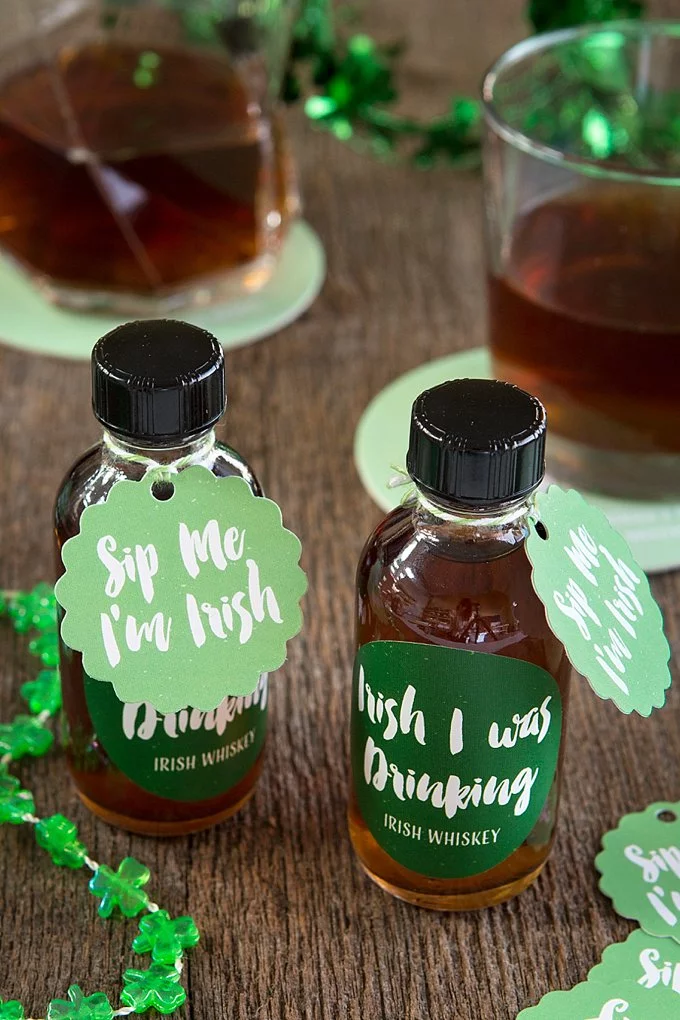 St Patrick's Day Bachelorette Party Ideas Irish Whiskey Favors