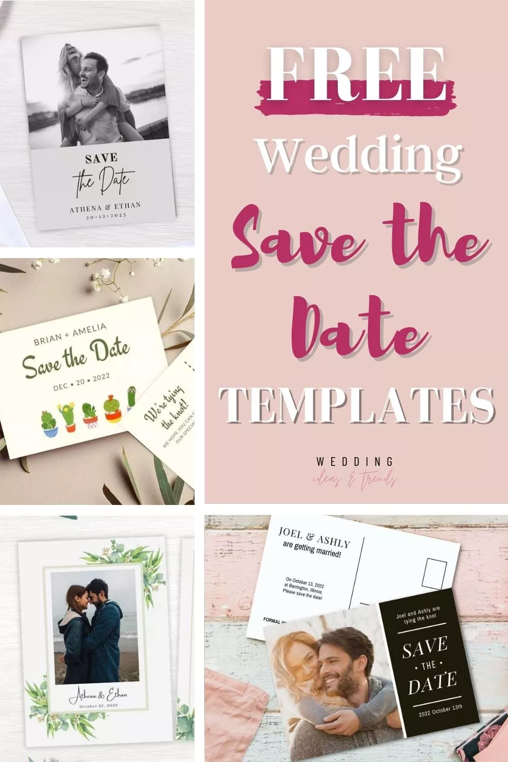 Free Wedding Save the Date Templates