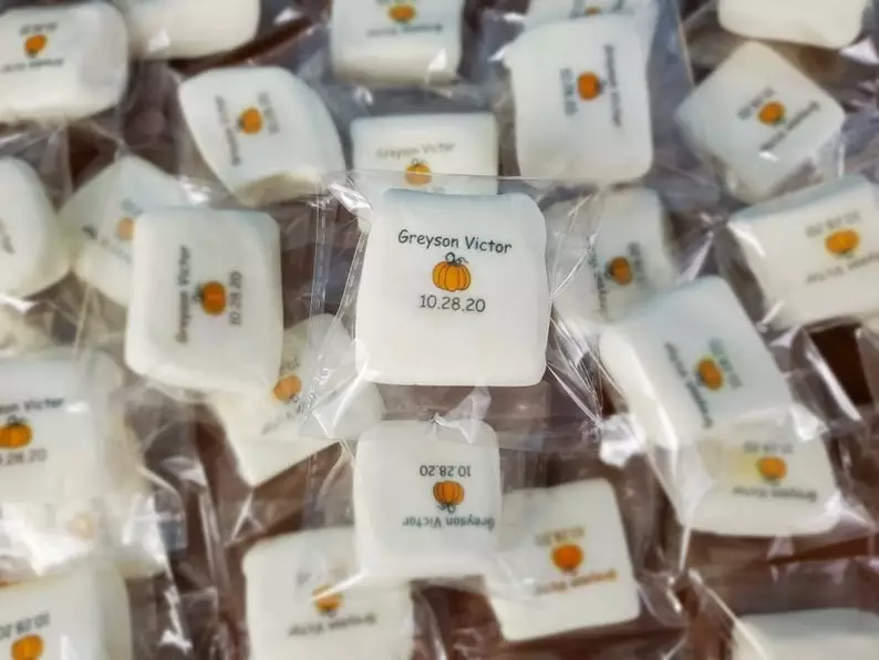Personalized Jumbo Marshmallows - Affordable & Tasty Edible Wedding Favors