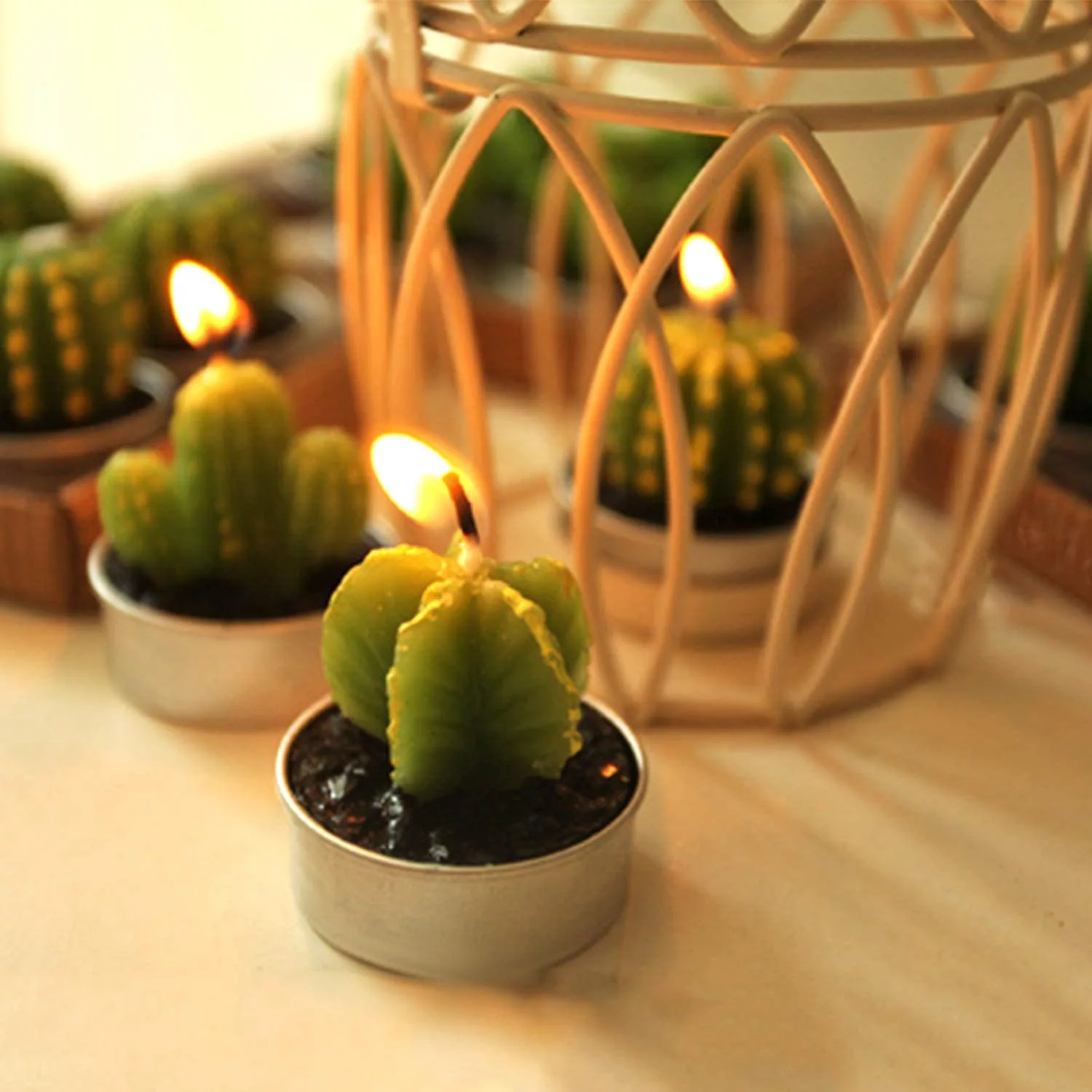 Wedding Favors Under $1 Cactus Tealight Candles 