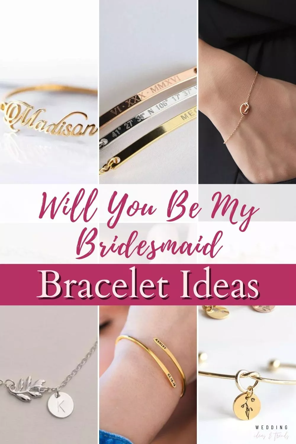 Find the perfect will you be my bridesmaid bracelets to use as a proposal gift, that they will keep forever. Check out our stunning ideas in different price ranges.