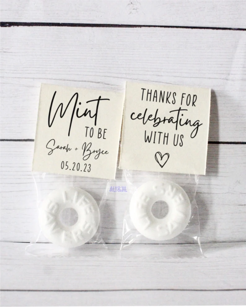 Mint To Be Affordable & Tasty Edible Wedding Favors
