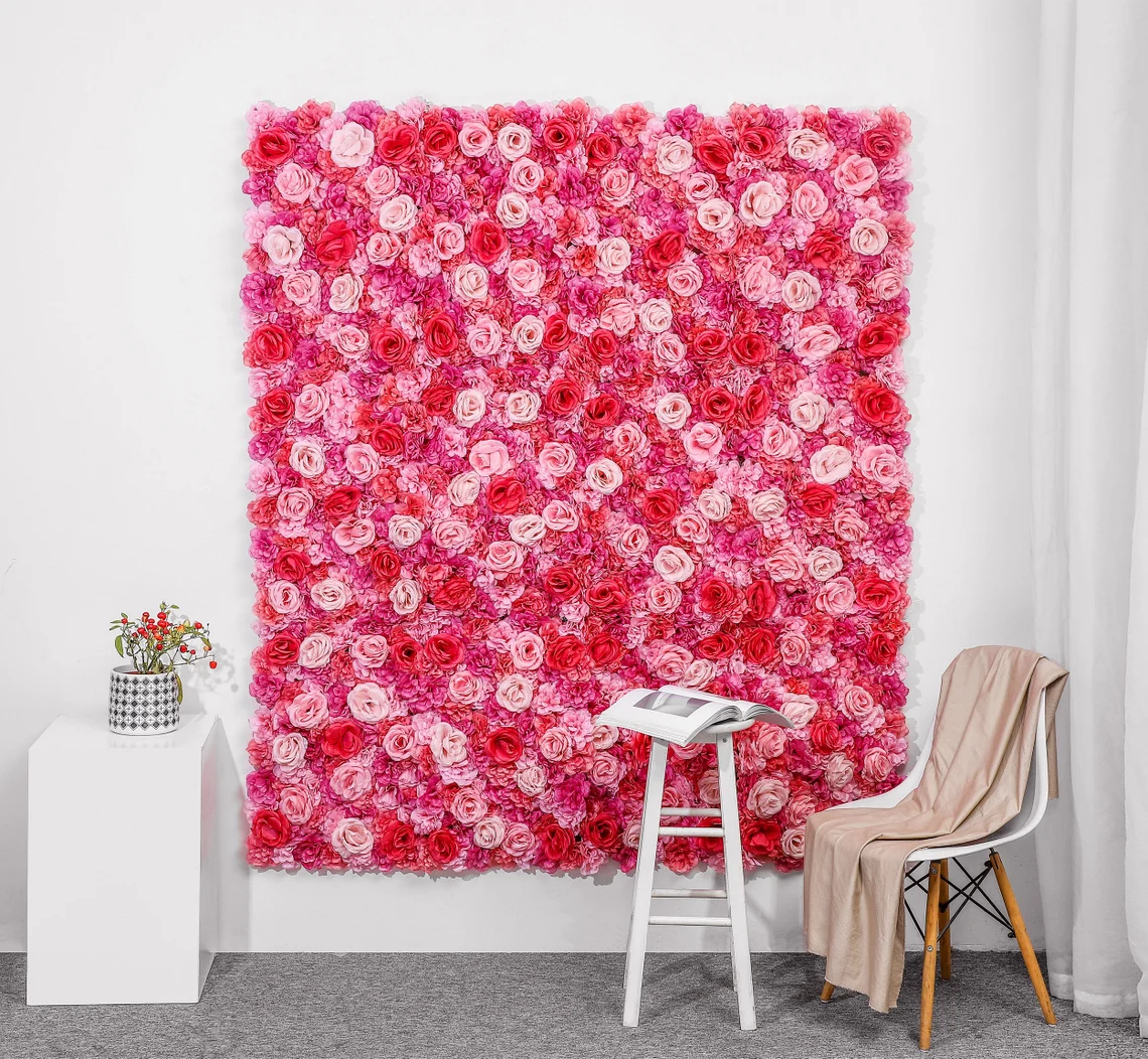  pink flower wall Bridal Shower Backdrop Ideas To Create Amazing Photos